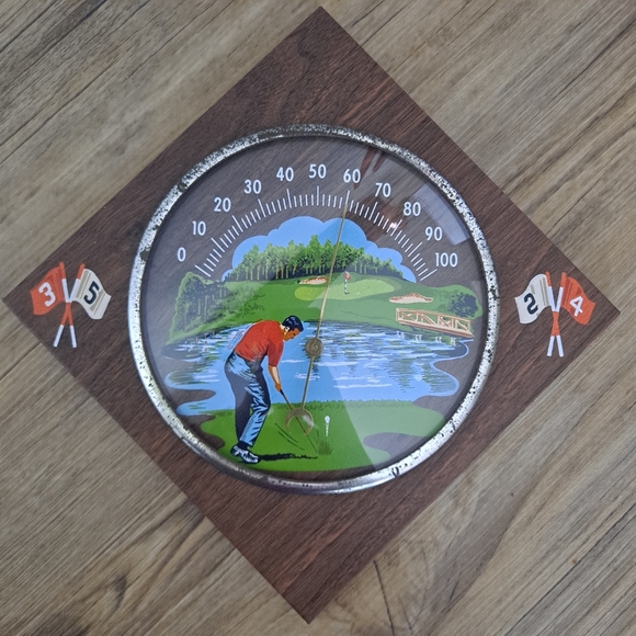 Unique MCM Vintage Thermometer Art - Picture 2 of 4
